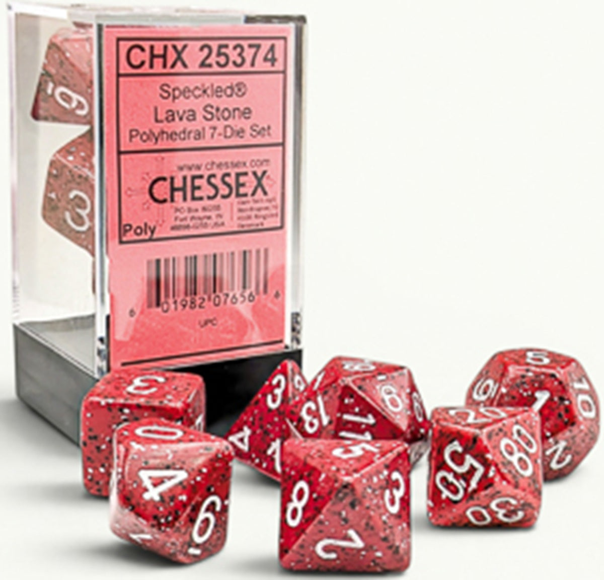 Chessex: Polyhedral 7-Dice Set - Speckled **Pre-Order**