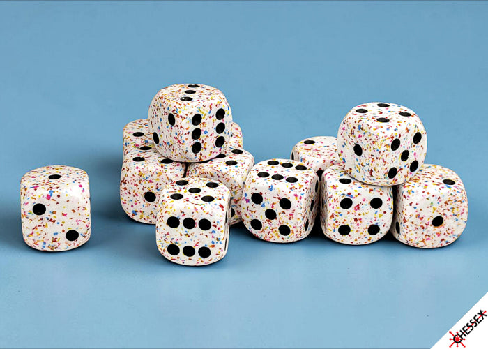 Chessex: 16mm 12D6 Dice Block - Speckled **Pre-Order**