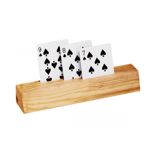 Card Holder Wooden Slot 2PC 9"