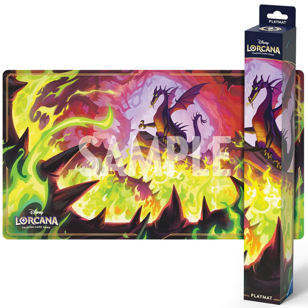Disney Lorcana ドラゴンの炎 4枚セット Disney Lorcana Playmat Set 11 Dragon Fire **Pre-Order**