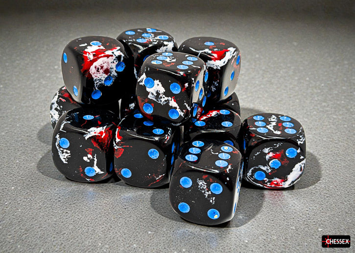 Chessex: 16mm 12D6 Dice Block - Brush