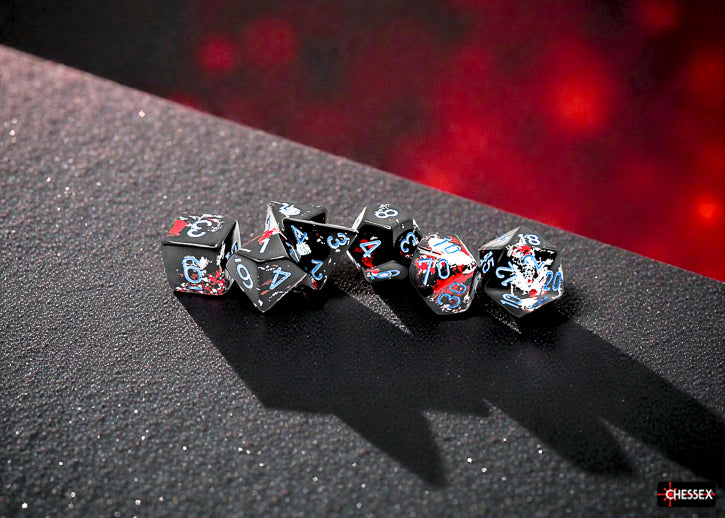 Chessex: Polyhedral 7-Dice Set - Brush