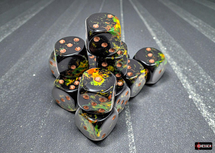 Chessex: 16mm 12D6 Dice Block - Brush