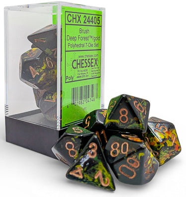 Chessex: Polyhedral 7-Dice Set - Brush