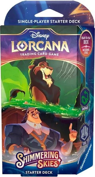 Disney Lorcana: Shimmering Skies Starter Deck: Emerald & Steel