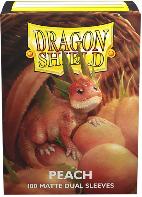 Dragon Shield Sleeves Dual Matte Peach 'PIIP' 100ct