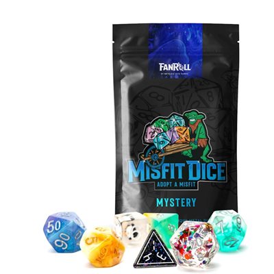 Dice: 7 pc: 16 mm : Resin: Mystery Misfit Set