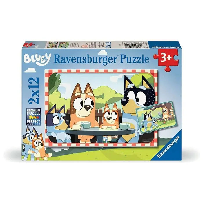 Bluey - Fun with Bluey Puzzle 2x12 Pcs