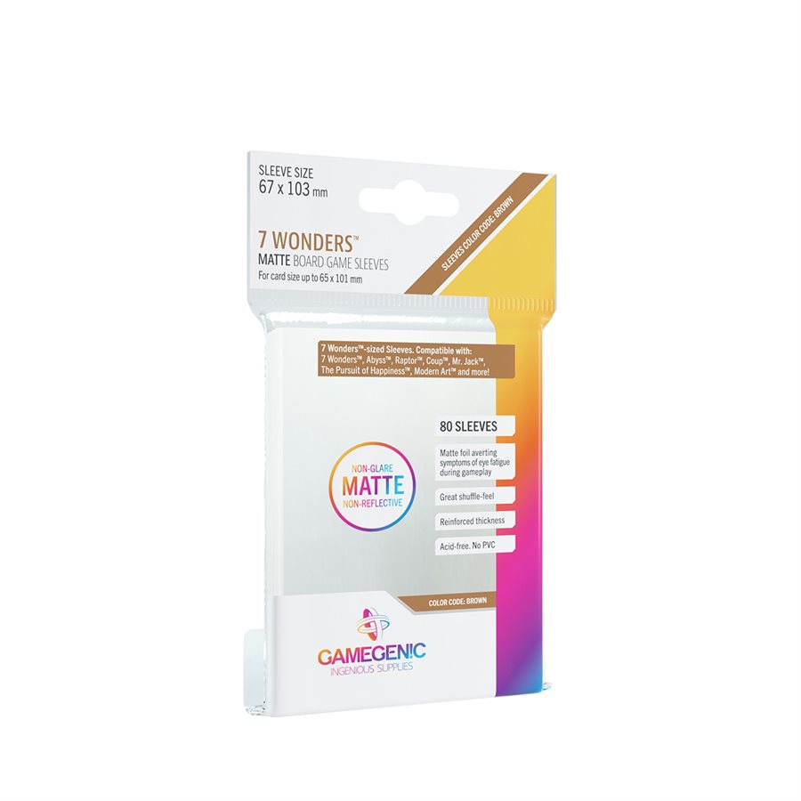 Gamegenic - Matte - 7 Wonders - Sleeves 80ct