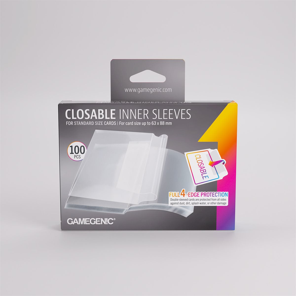 Gamegenic - Closable Inner Sleeves - 100ct (Refresh)