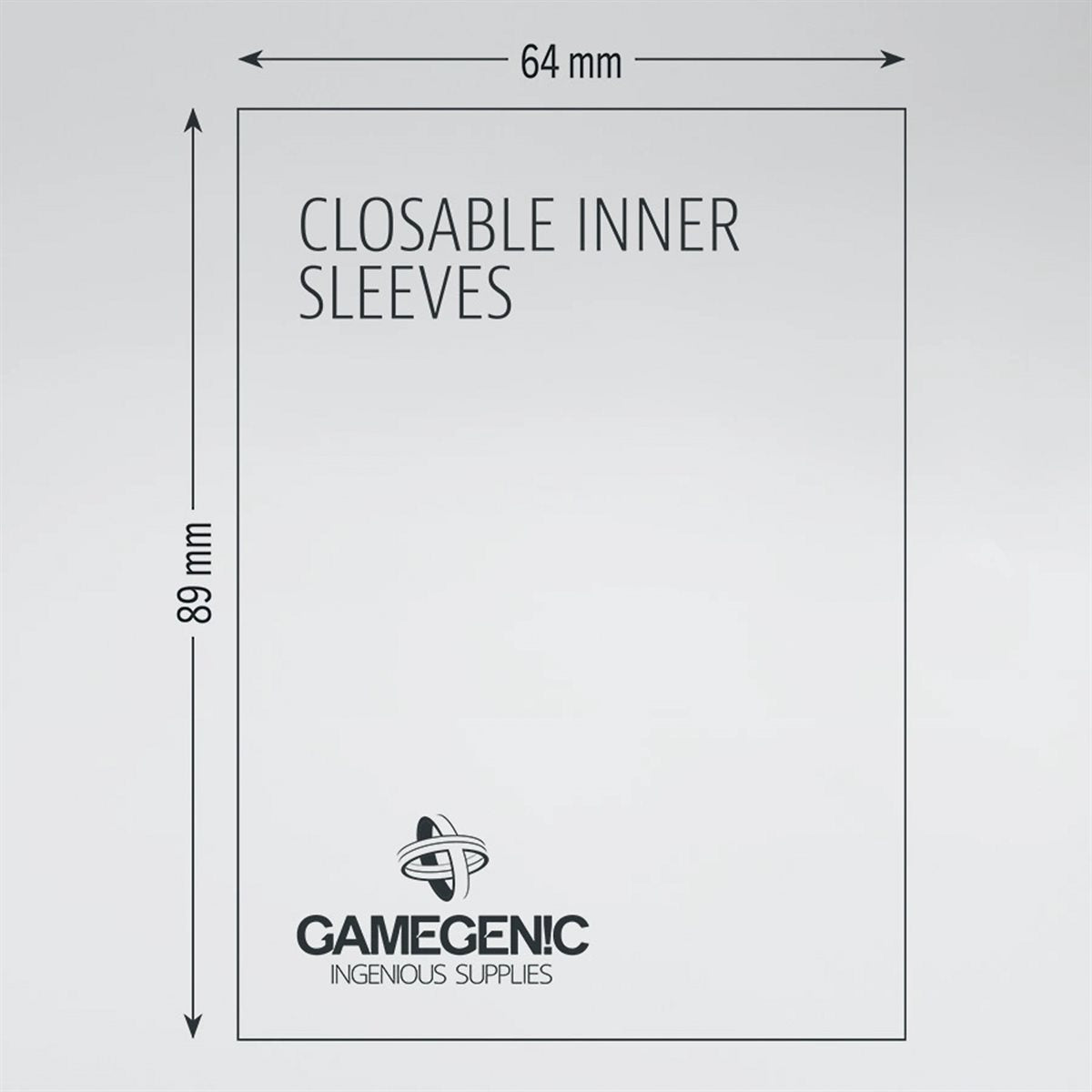 Gamegenic - Closable Inner Sleeves - 100ct (Refresh)