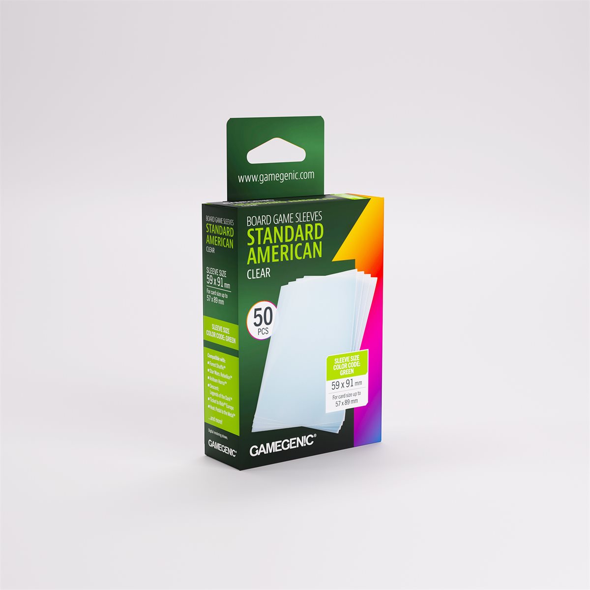 Gamegenic - Prime - Standard American Sized Sleeves - 50ct (Refresh)
