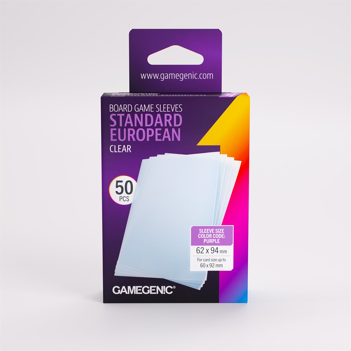 Gamegenic - Prime - Standard European Sized Sleeves - 50ct (Refresh)