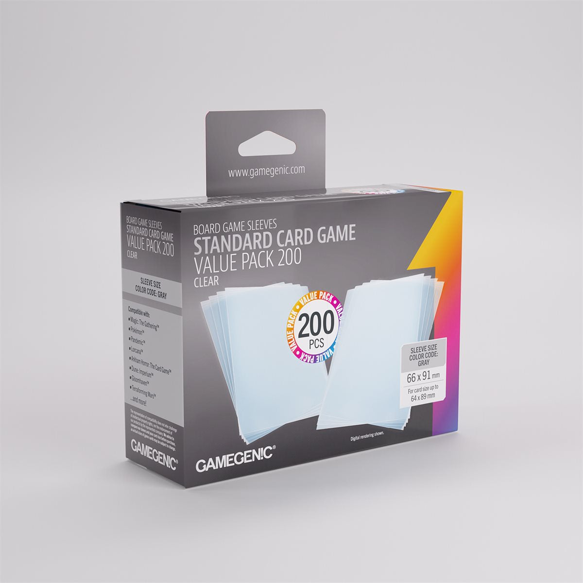Gamegenic - Prime - Standard Sleeves - Value Pack - 200ct (Refresh)