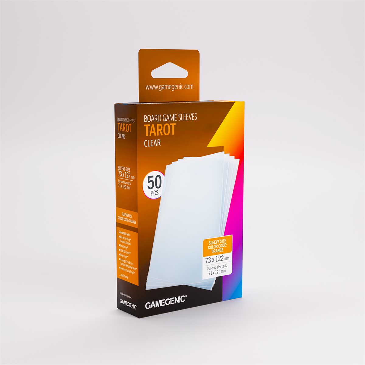 Gamegenic - Prime - Tarot Sized Sleeves - 50ct (Refresh)