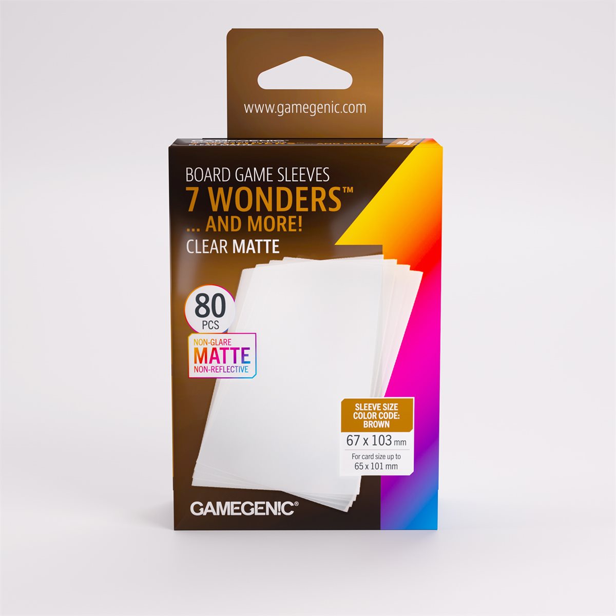 Gamegenic - Matte - 7 Wonders Sleeves - 80ct (Refresh)