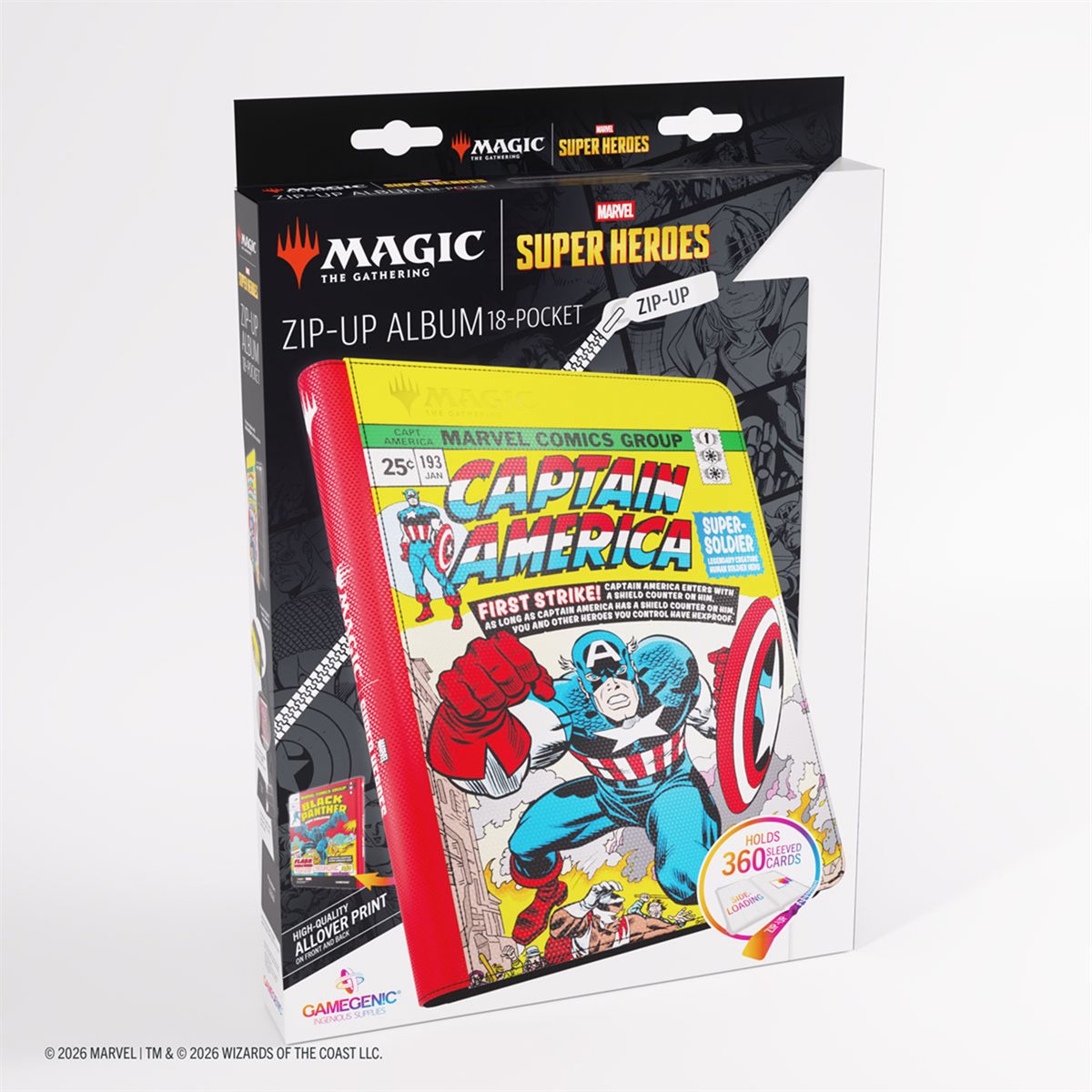 Gamegenic Zip-Up Binder 18Pkt - MTG - Marvel Super Heroes **Pre-Order**