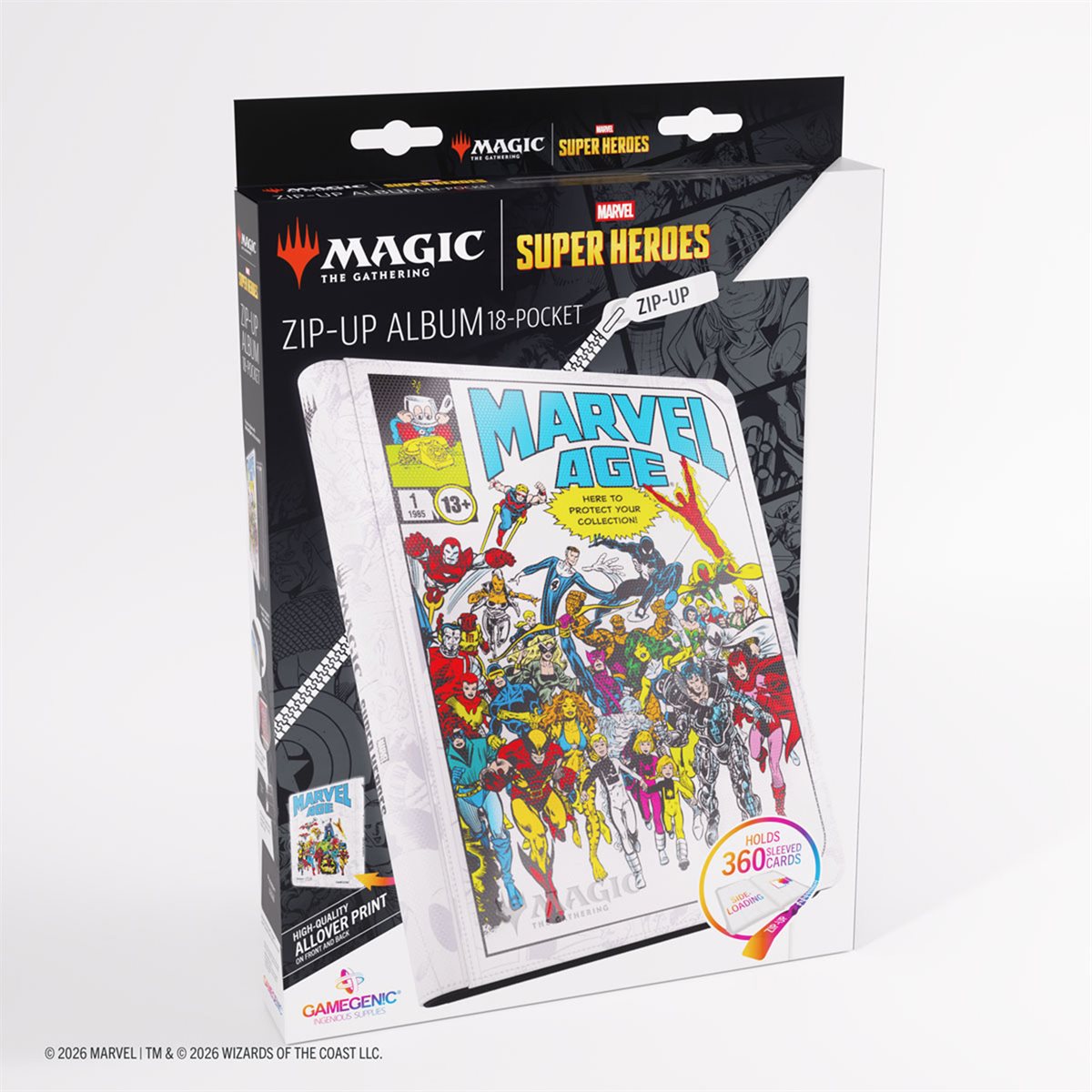 Gamegenic Zip-Up Binder 18Pkt - MTG - Marvel Super Heroes **Pre-Order**