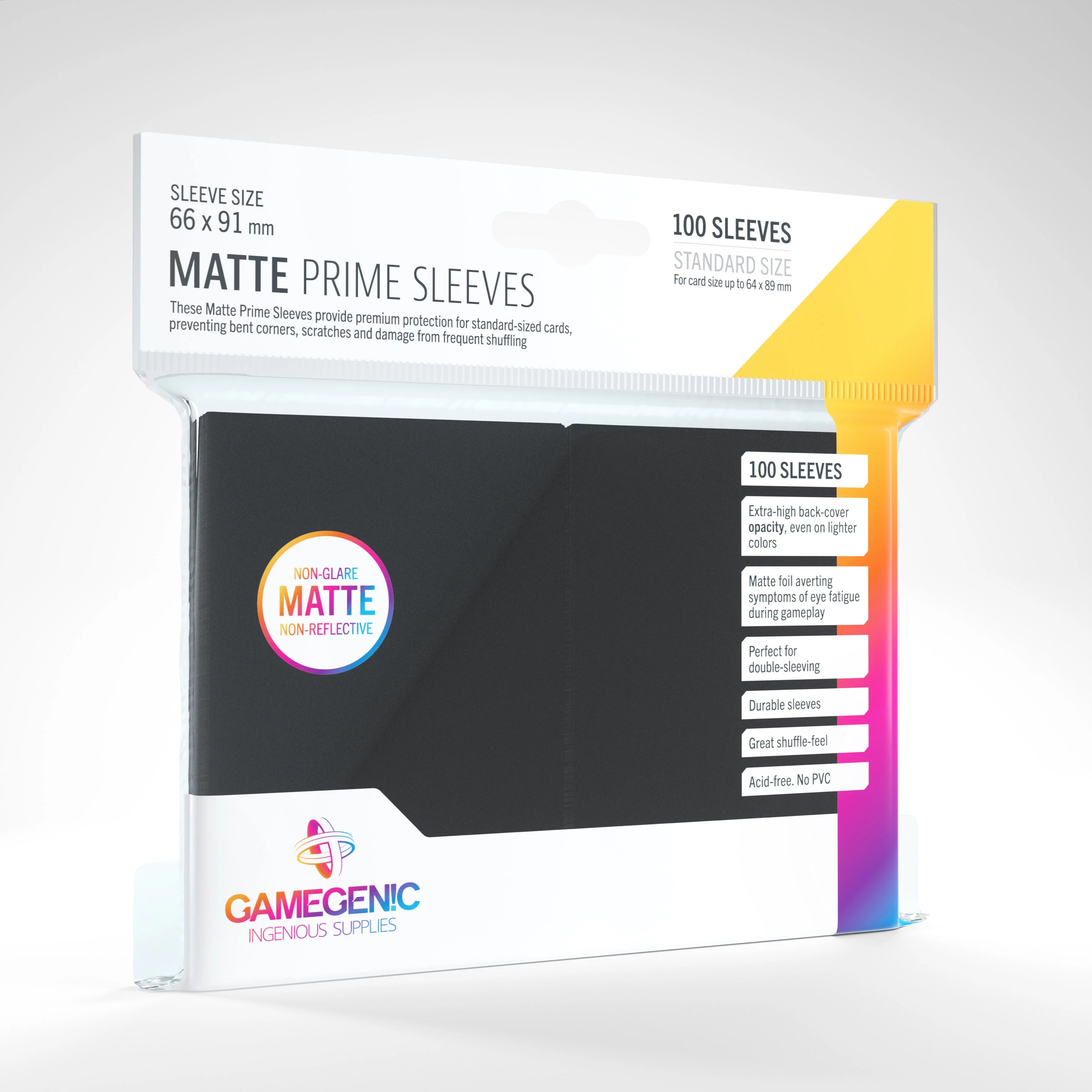 Gamegenic Prime Sleeves Matte 100ct