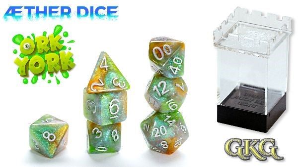 AEther Dice: Polyhedral 7-Dice Set