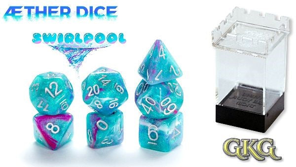 AEther Dice: Polyhedral 7-Dice Set