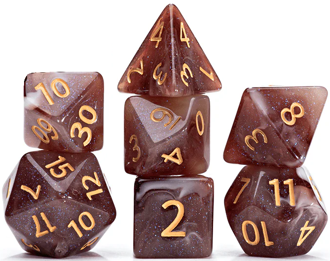 AEther Dice: Polyhedral 7-Dice Set