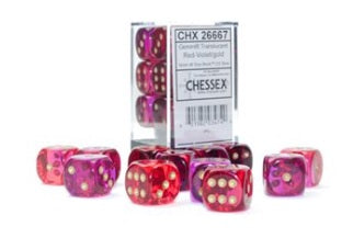 Chessex: 16mm 12D6 Dice Block - Gemini