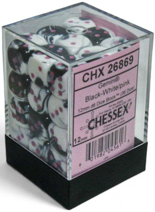 Chessex: 12mm 36D6 Dice Block - Gemini