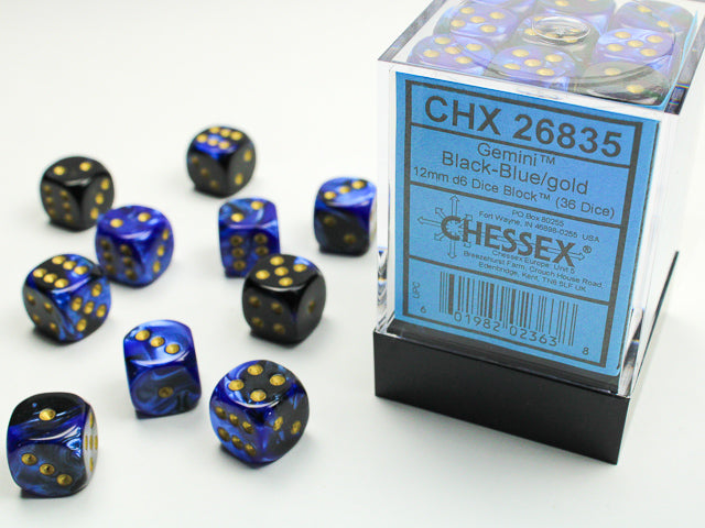 Chessex: 12mm 36D6 Dice Block - Gemini