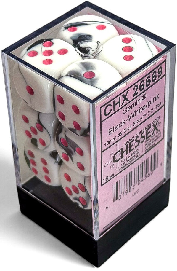 Chessex: 16mm 12D6 Dice Block - Gemini