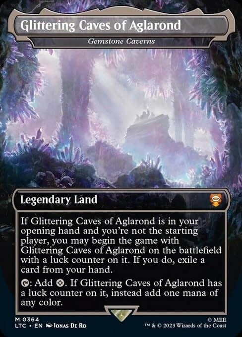 Glittering Caves of Aglarond - Gemstone Caverns Foil NM - The Lord of the Rings: Tales of Middle-Earth: Commander