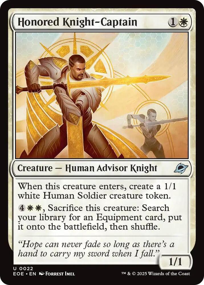 Honored Knight-Captain - Edge of Eternities (EOE) - 22