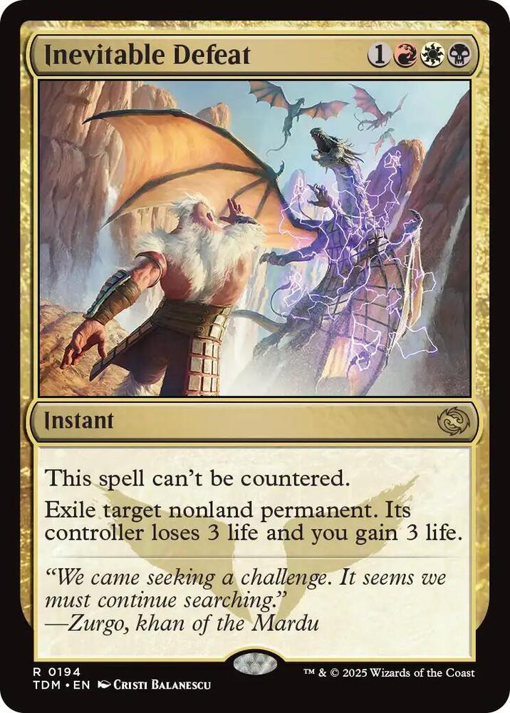 Inevitable Defeat - Tarkir: Dragonstorm - 194