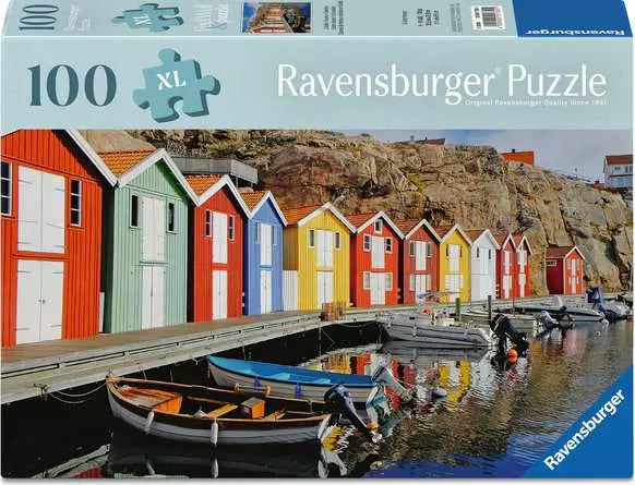 Colorful Houses in Sweden XL 100 Pcs