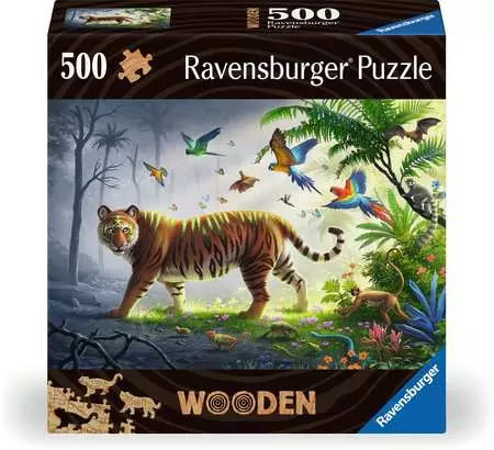 Wooden Puzzles: Jungle Tiger 500pcs