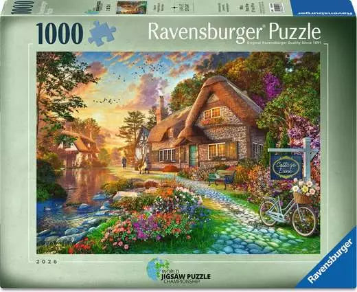 World Jigsaw Puzzle Championship - Down the Lane No.8 - Cottage Lane 1000pcs