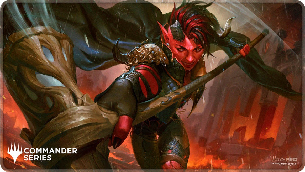 UP Playmat - MTG Commander Series Fan Vote 2 - Karlach Stitched **Pre Order**