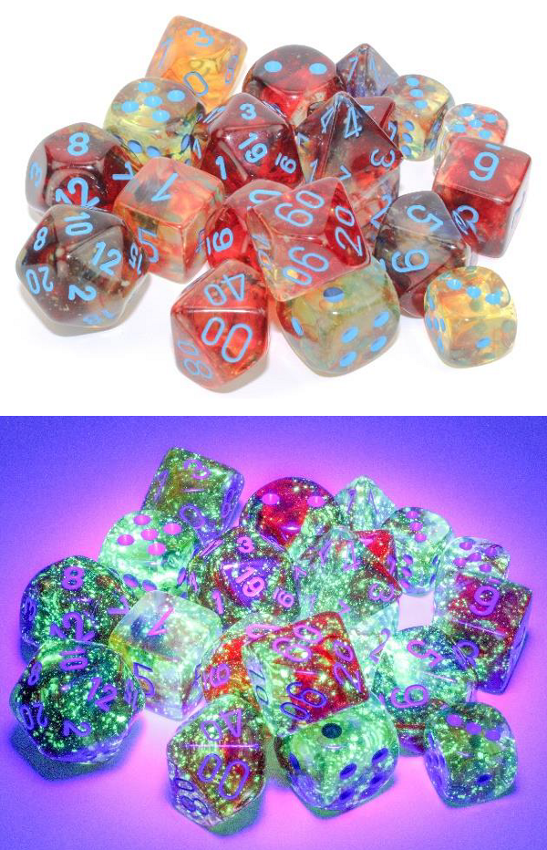 Chessex: Polyhedral 7-Dice Set - Nebula