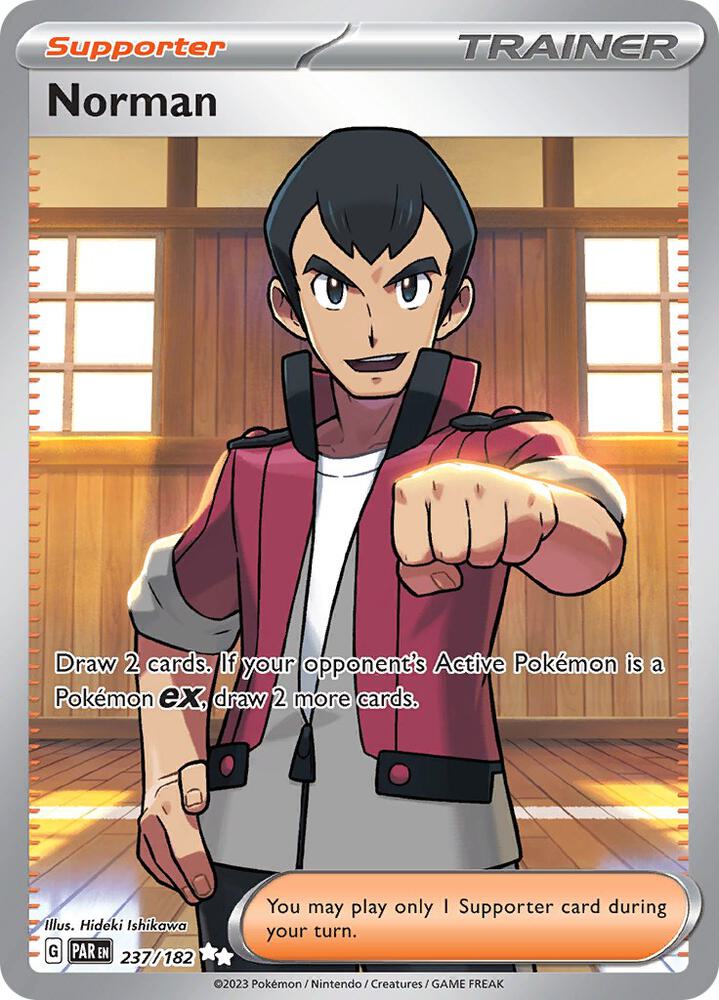 Pokemon - Norman - 237/182 - SV04: Paradox Rift (PAR)