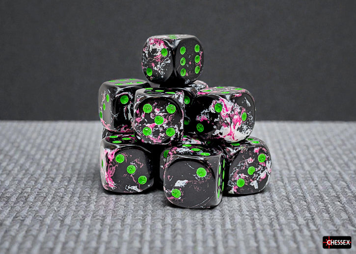 Chessex: 16mm 12D6 Dice Block - Brush