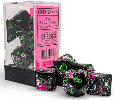 Chessex: Polyhedral 7-Dice Set - Brush