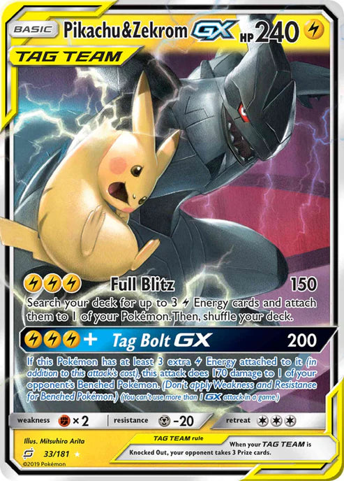 Pikachu & Zekrom-GX - Team Up - ultra