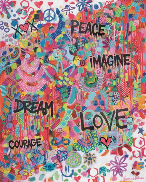 Pink Graffiti 250pcs