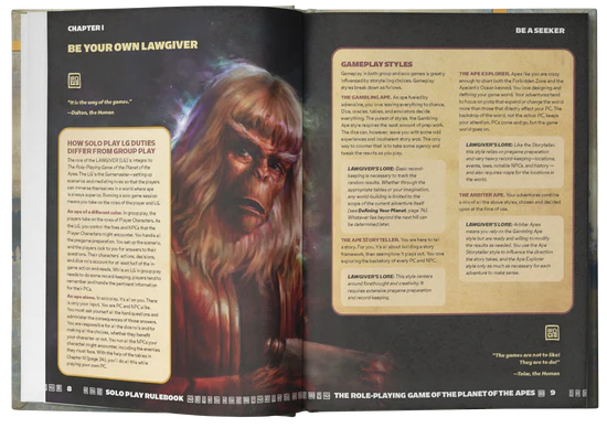 Planet of The Apes RPG: Solo Play Rulebook **Pre-Order**