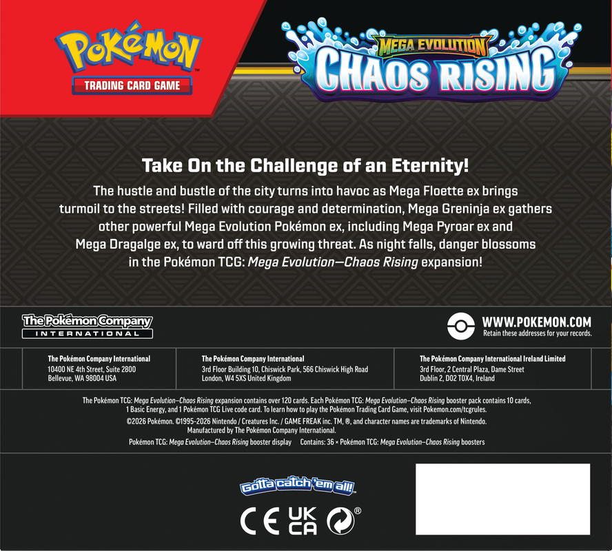 Pokemon ME04 Chaos Rising Booster Box