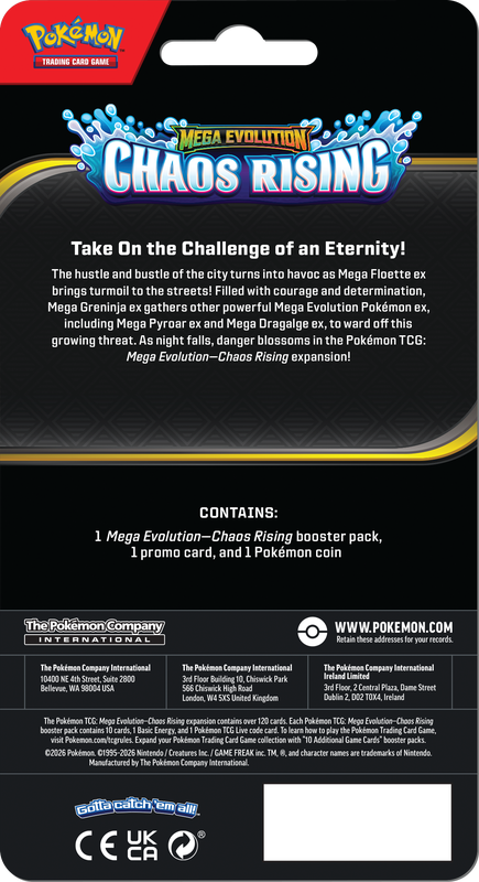Pokemon ME04 Chaos Rising Checklane Blister