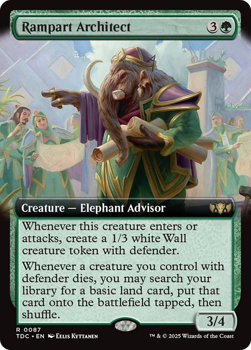 Rampart Architect - Tarkir: Dragonstorm Commander - 87