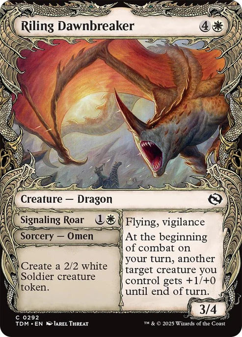 Riling Dawnbreaker // Signaling Roar - Tarkir: Dragonstorm - 292