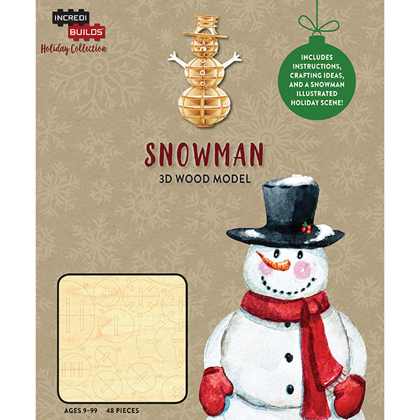 Incredibuilds: Snowman (Holiday Collection)