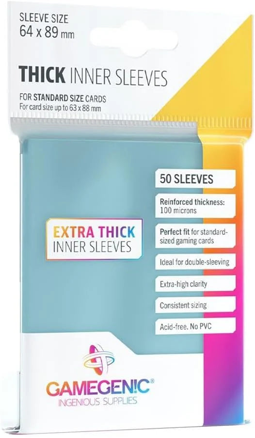 Gamegenic - Thick Inner Sleeves - 50ct